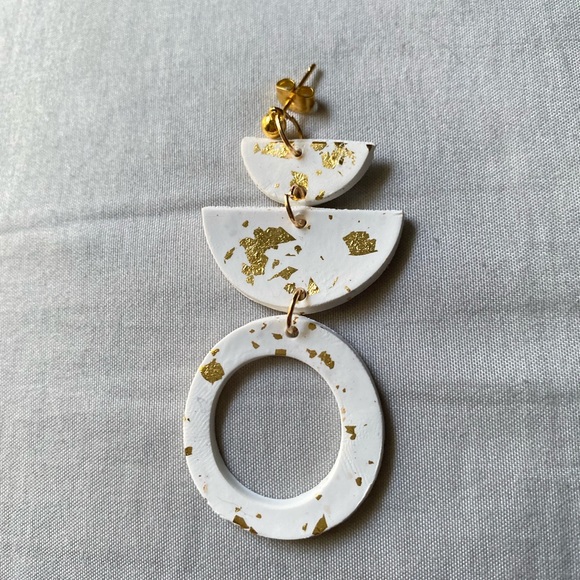 Jewelry - Handmade polymer clay earrings, very trendy and durable!